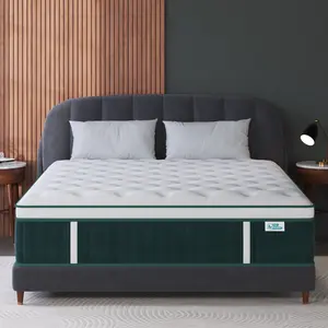 12/14 Inch Gel Memory Foam Mattress Hybrid Pocket Spring Twin Full Queen King Bed Mattress In A Box, Euro Top Medium Firm For Back & Lumbar Support, Individual Pocket Spring Bed For Motion Isolation & Fiberglass Free