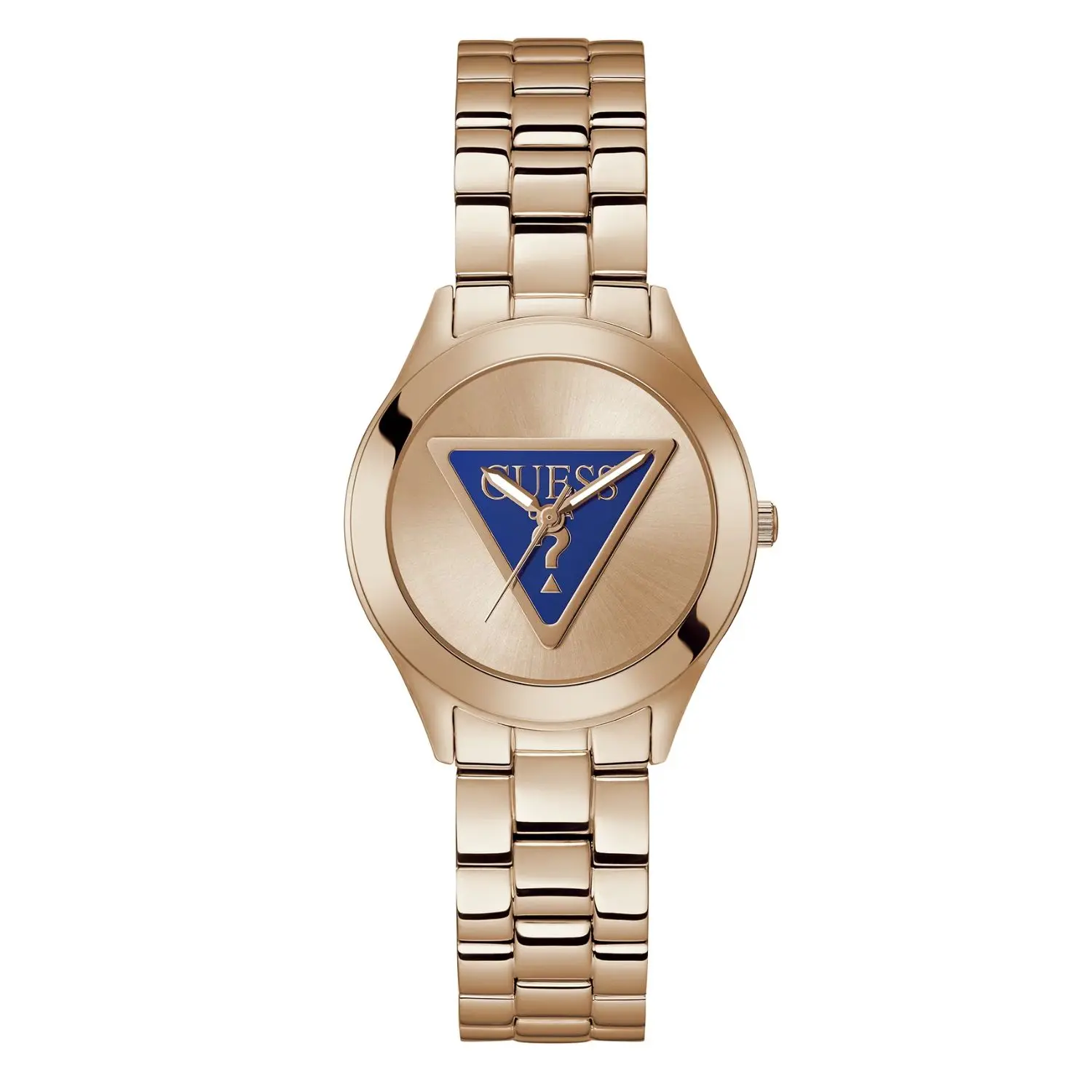 Guess Women's Tri Plaque Rose gold Dial Watch - GW0675L3