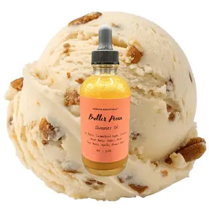 Butter Pecan Moisturizing Body Shimmer Oil Caramelized Sugar Cinnamon Butter Pecan Brown Sugar Vanilla by Karafa Essentials