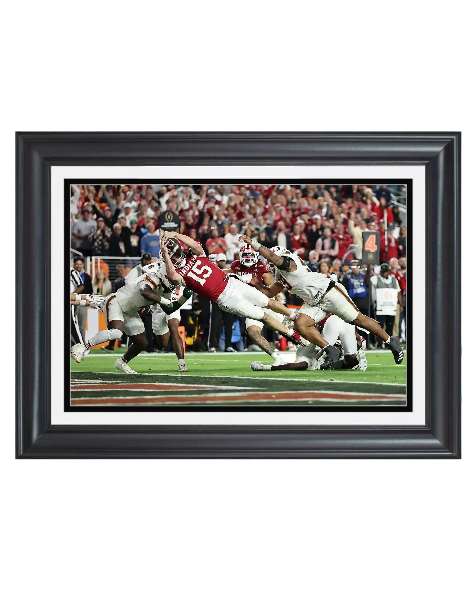 [SALE UP TO 45%] 2026 Indiana Football “mendoza Touchdown” CFP Championship Vs Miami Poster_  (Frame not included)
