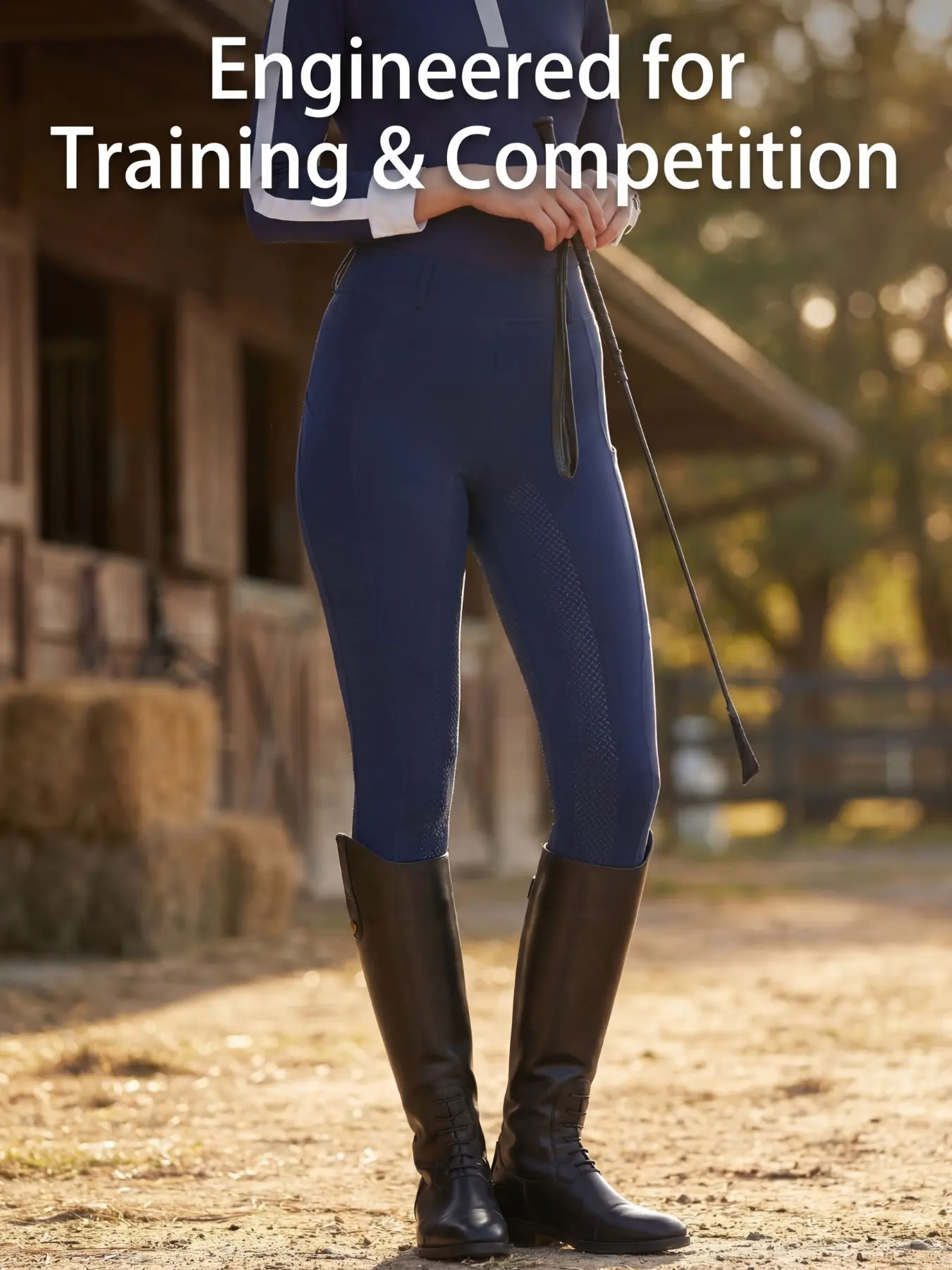 Women's High Waist Riding Pants, Athletic Trousers, Silicone Slimming, Anti-Slip Wear-Resistant, Quick-Dry Elastic Waistband, Side Pockets, Equestrian Sportswear, Athletic Activewear, Athletic Techwear, Activewear Bottoms, Workout Clothes