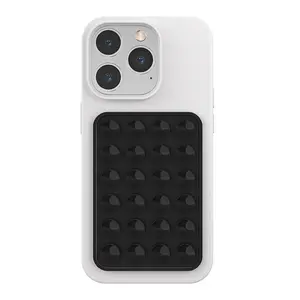 Phone Sticky Grip, Suction Phone Case Mount for iPhone and Android, Hands-Free Sticky Cell Phone Grip, Mobile Fidget Mirror Holder for Selfies and Videos