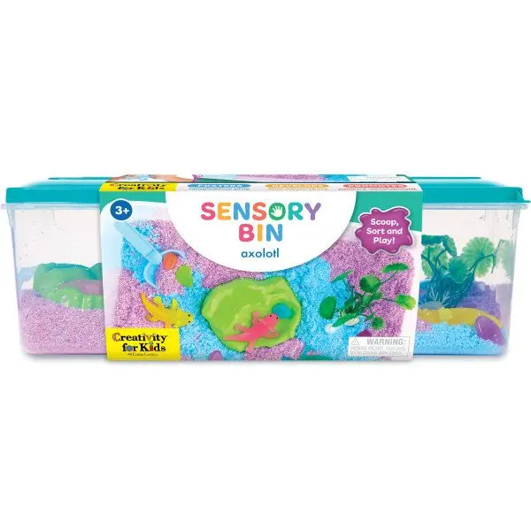 Sensory Bin Axolotyl