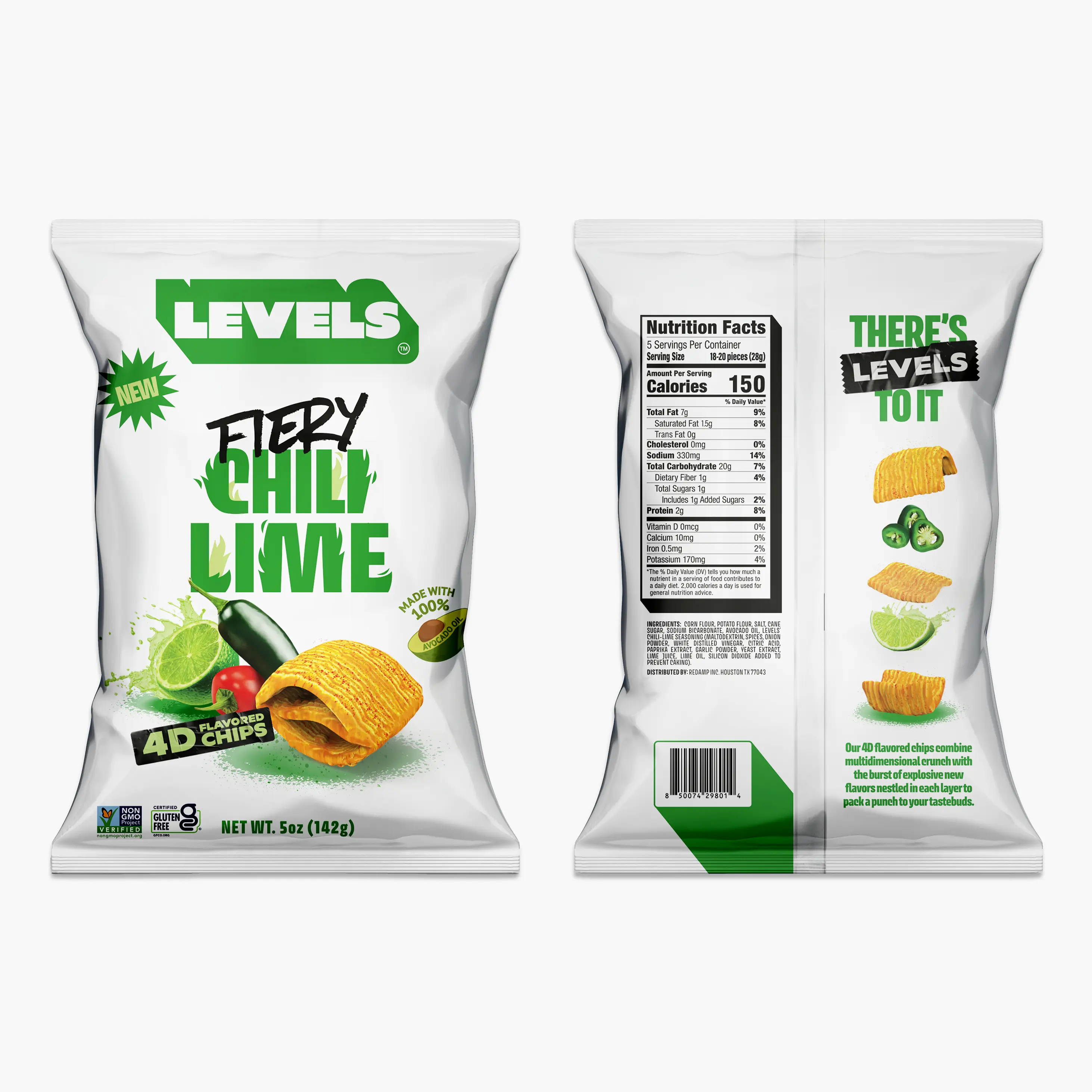Levels by Brent Rivera 3 Pack 5 oz Bags (15 total ounces) Fiery