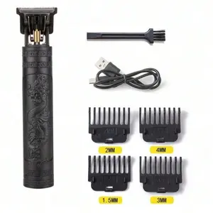 USB rechargeable multi-function hair clipper, Cordless hair clippers, 300mah lithium battery, Compact, stainless steel cutter head, cleanable blade, equipped with 4 trimming accessories, both men and women can use, for various application scenarios