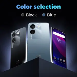 【C67】MIRO Unlocked Smartphone - 6.75" HD+ 90Hz Display, MediaTek Helio G36 8-Core, 4900mAh Battery, 8GB RAM, 64GB Storage, Dual Rear Cameras, Black/Blue Memory Device
