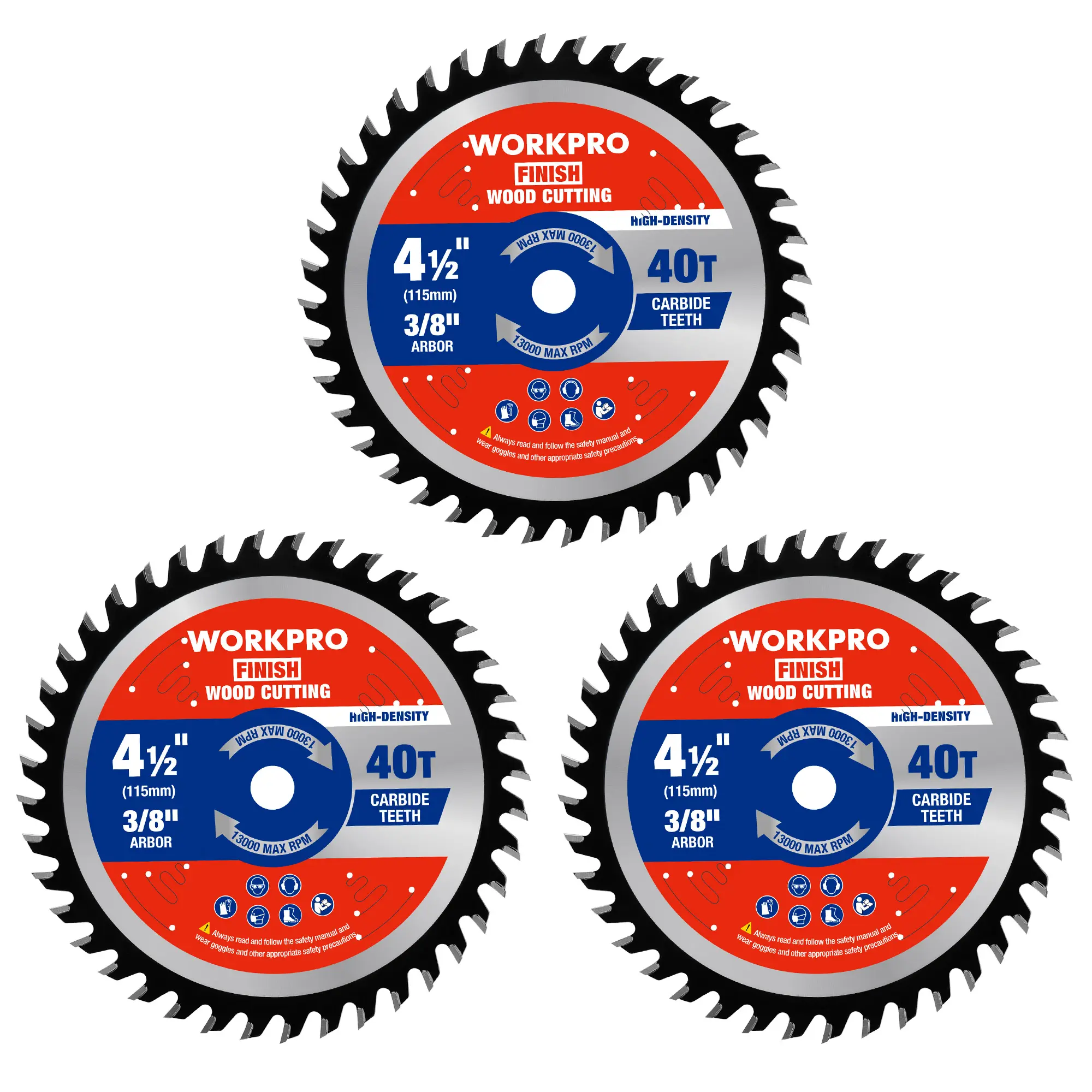 #backtoschool WORKPRO Woodworking Circular Saw Blade, General Purpose Wood Cutting, Thin Kerf, Carbide Tipped, ATB Tooth