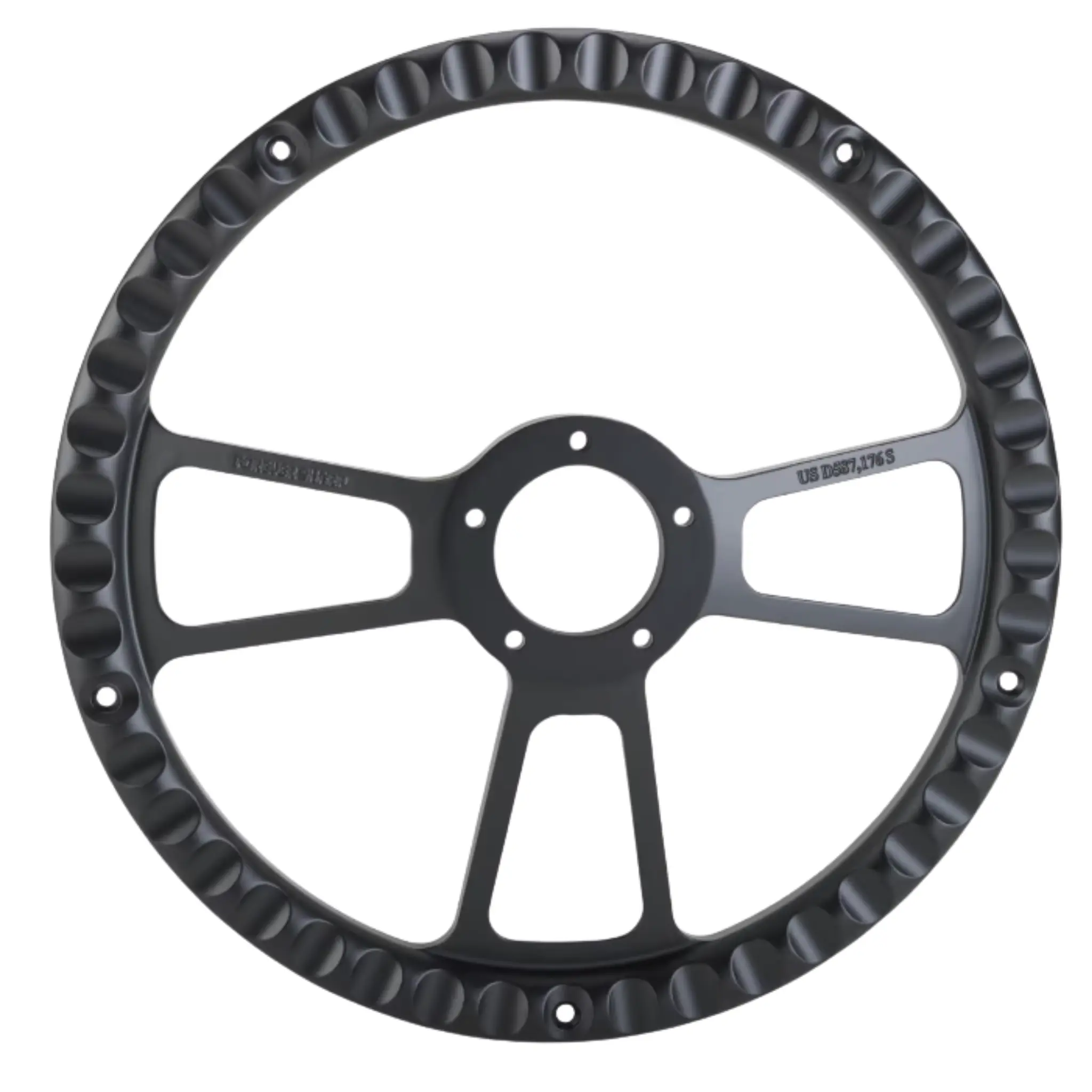 Forever Sharp 16-in Muscle Steering Wheel, Automotive Car Accessories for Vehicles, Trucks, Hot Rods