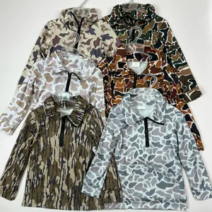 Hunting camo Half Zip Kids Pullover