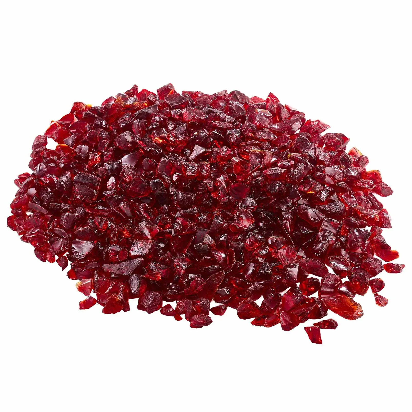 【SummerFinds】VEVOR Fire Glass, 10 LBS / 4.5 KG Smokeless & High-Temperature Resistant Fireplace Rocks, 3/4-Inch / 19.05 mm Reflective Firepit Glass Rock, High Luster Stone Landscaping for Fire Pit Table, Red