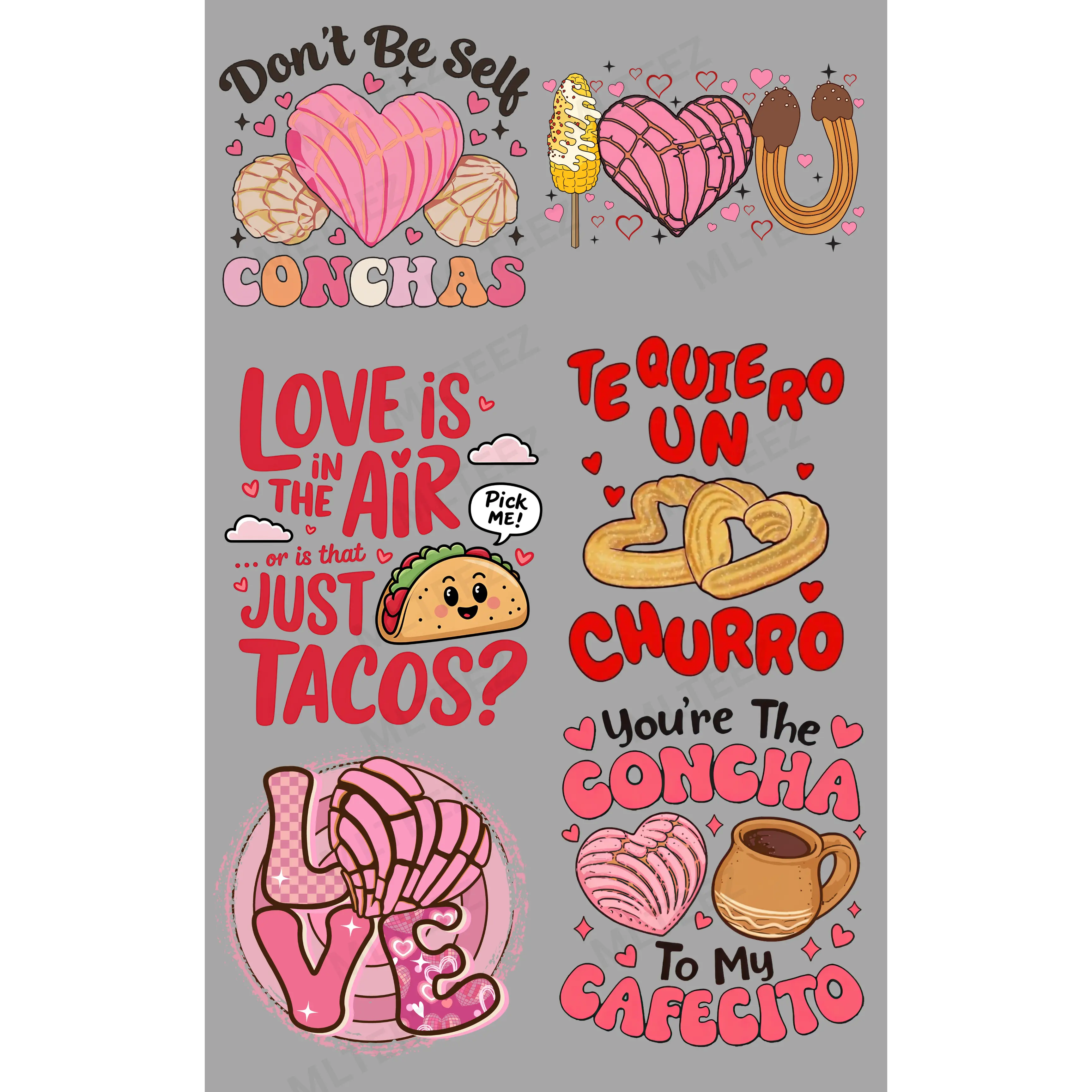 DON'T BE CONCHAS PREMADE GANGSHEET  - 22X36 DTF TRANSFERS - DIRECT TO FILM