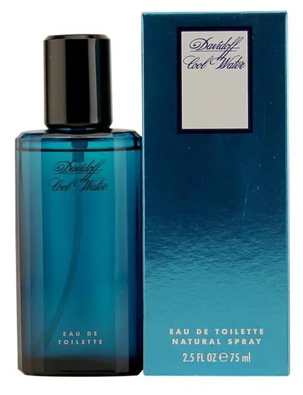 Davidoff Cool Water Men's Fragrance, Everyday Wear EDT Spray - 2.5 Oz, Fresh Oceanic Scent with Mint Coriander Notes