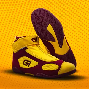 XXV Wrestling Shoe Maroon/Yellow