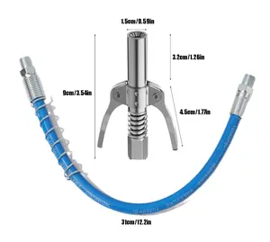 Grease  with hose; lock-ring grease gun tip; manual/electric/air-powered grease  coupler; flat-tip grease  accessory sharp nozzle