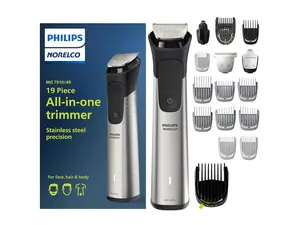 Philips Norelco Multigroom Series 7000 , Mens Grooming Kit with Trimmer for Beard, Head, Hair, Body, and Face - NO BLADE OIL NEEDED, MG7910/49
