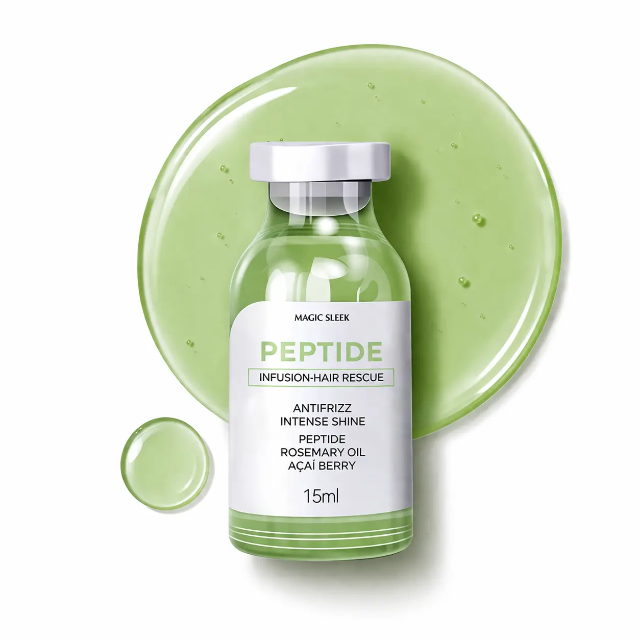 Magic Sleek Peptide Infusion-Hair Rescue Hydrolyzed Keratin Emergency Hair Repair Treatment with Antifrizz & Moisture Balance for Stronger Hair