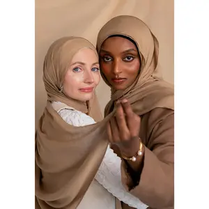 VELA Sandstone Tan Solid Modal Hijab