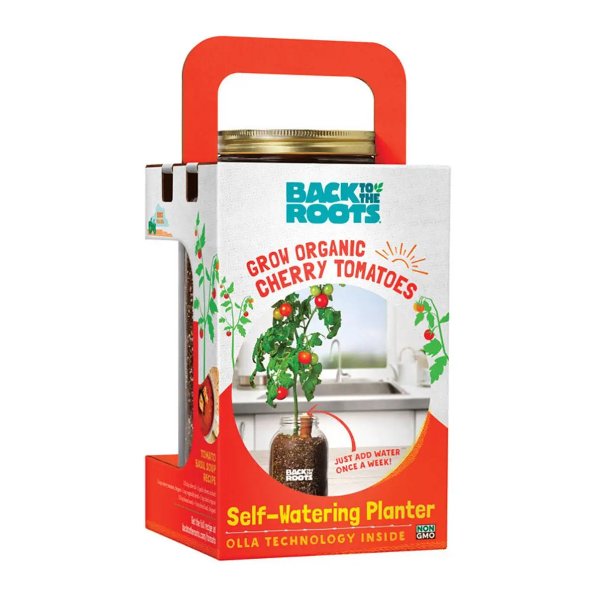 Back to the Roots Self-Watering Gardening Planter Grow Kit - Outdoor Use, All-Season, Full-Sun Compatible Garden Supply