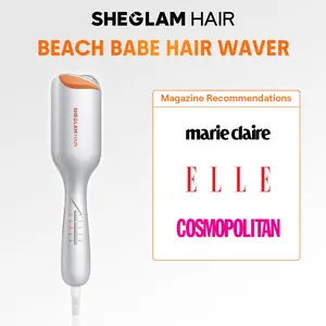 【BOGO SALE】SHEGLAM HAIR Beach Babe Hair Waver, Ionic 2 Barrel Crimper, Anti-Scald, 50M Ions, 10Min Quick Wave, Smart Timer, Adjustable Temps, Easy Hair Styling Tool - US Plug-Effortlessbeauty-Coachella-#Summervibes