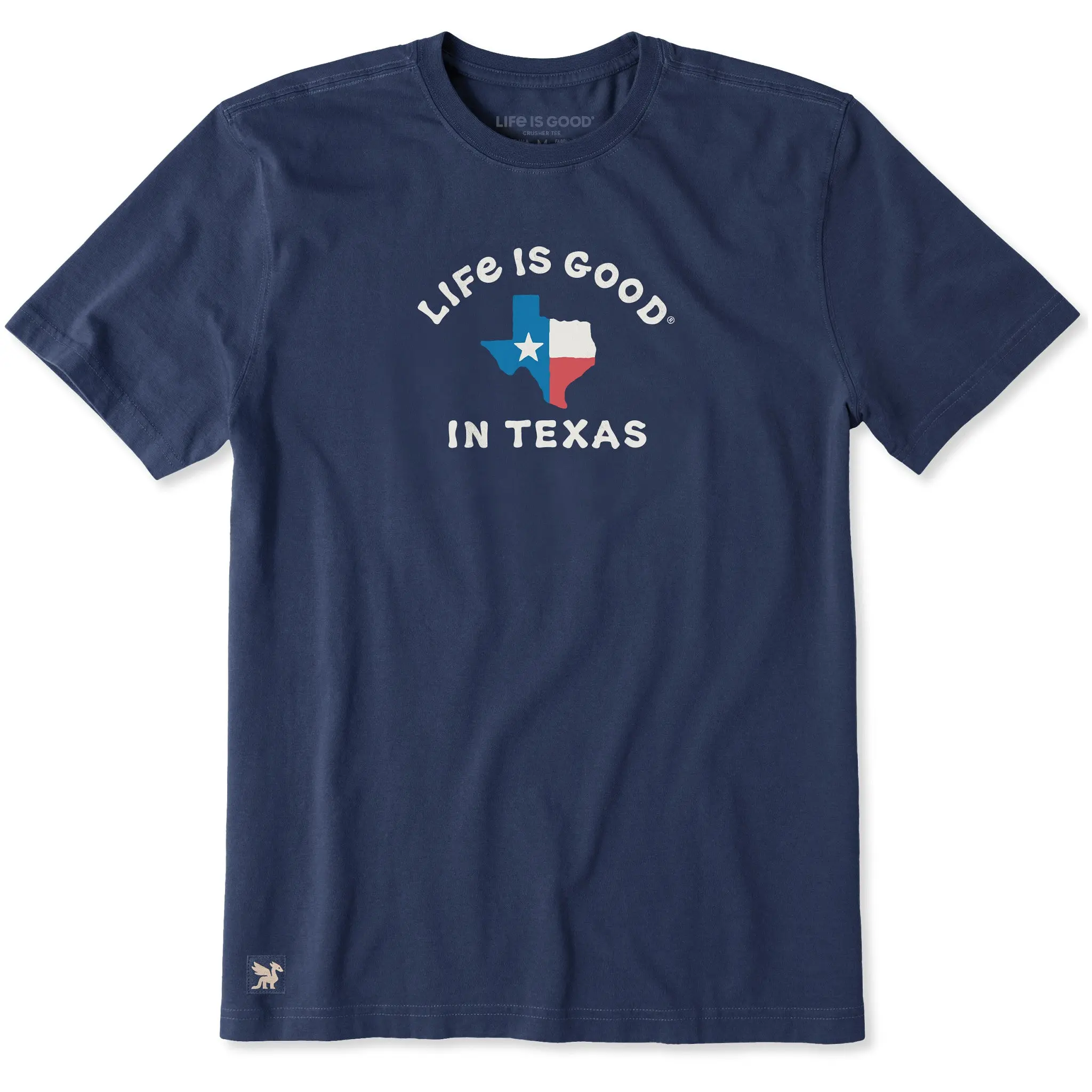 Men's Life is Good in Texas Flag Short Sleeve Tee