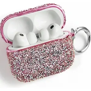 for Cute Glitter AirPods1 2 3 4 pro pro2 pro 3 Case for Women |   Bling Hard Airpod iPods 4 Cases |   with Keychain |   Sparkly Rhinestone Air Pods 4 Generation Case for Women Girl