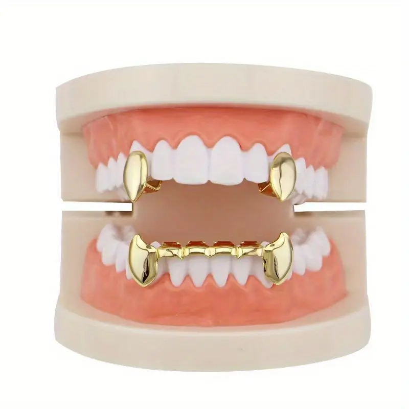 1 Set New Arrival Hip-Hop Dentures - Unisex Casual Universal Size Teeth Accessory, Dental Accessory & Oral Accent for Daily Wear Body Jewelry