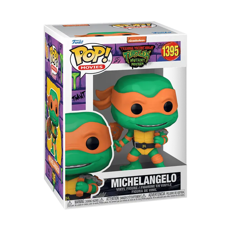 Funko Pop! Teenage Mutant Ninja Turtles - Michelangelo (Mutant Mayhem) #1395  Collectible Pop Vinyl Figure