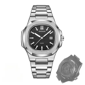 Truehour New Nautilus Men's Watch, Business Quartz Watch with Analog Dial, Classic Casual Business Wristwatch, Fashionable Wristwatch (Buy 3 Get 1 Free)