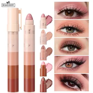 5-in-1 Waterproof Shimmer Eyeshadow Stick Set - Lazy Eye Crayon, Highlighter & Aegyo-sal Pen for Natural Everyday Makeup Look - Cosmetic