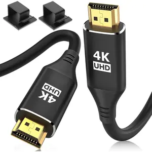 springtok HDMI Cables 20FT/6M, 4K @ 60 Hz in-Wall CL3 Rated HDMI 2.0 Cord High Speed HD Shielded Cord Compatible with Roku TV/Laptop/PC/HDTV and More