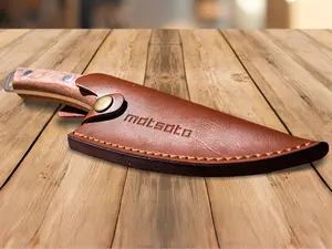 Premium Leather Sheath for Matsato Knife – Custom-Fit, Durable Protection for Your Japanese Chef's Knife | Handcrafted, Stylish, and Secure Storage for Ultimate Blade Safety | Perfect for Home Chefs & Professionals | Ideal for Long-Lasting Knife Care