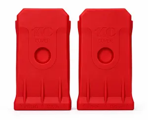 1KCover Premium Silicone Paint Brush Covers — Red Set of 2
