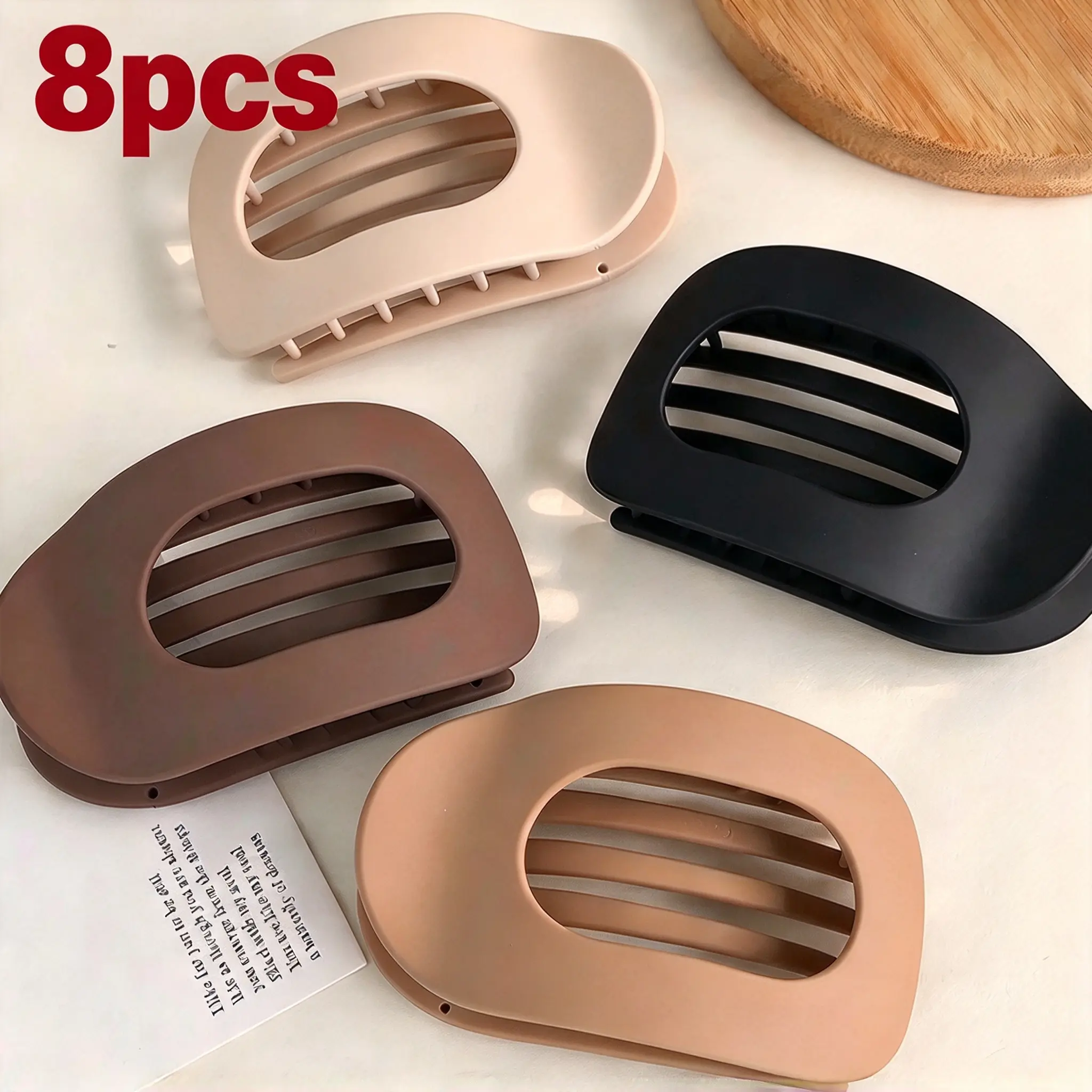 【Buy 1 Get 1 Free】Flat Hair Claw Clips for Women, Hair Clips forThick & Thin Hair- Comfortable Everyday Use forOffice, Yoga, Party & Casual Styling (4PCS)