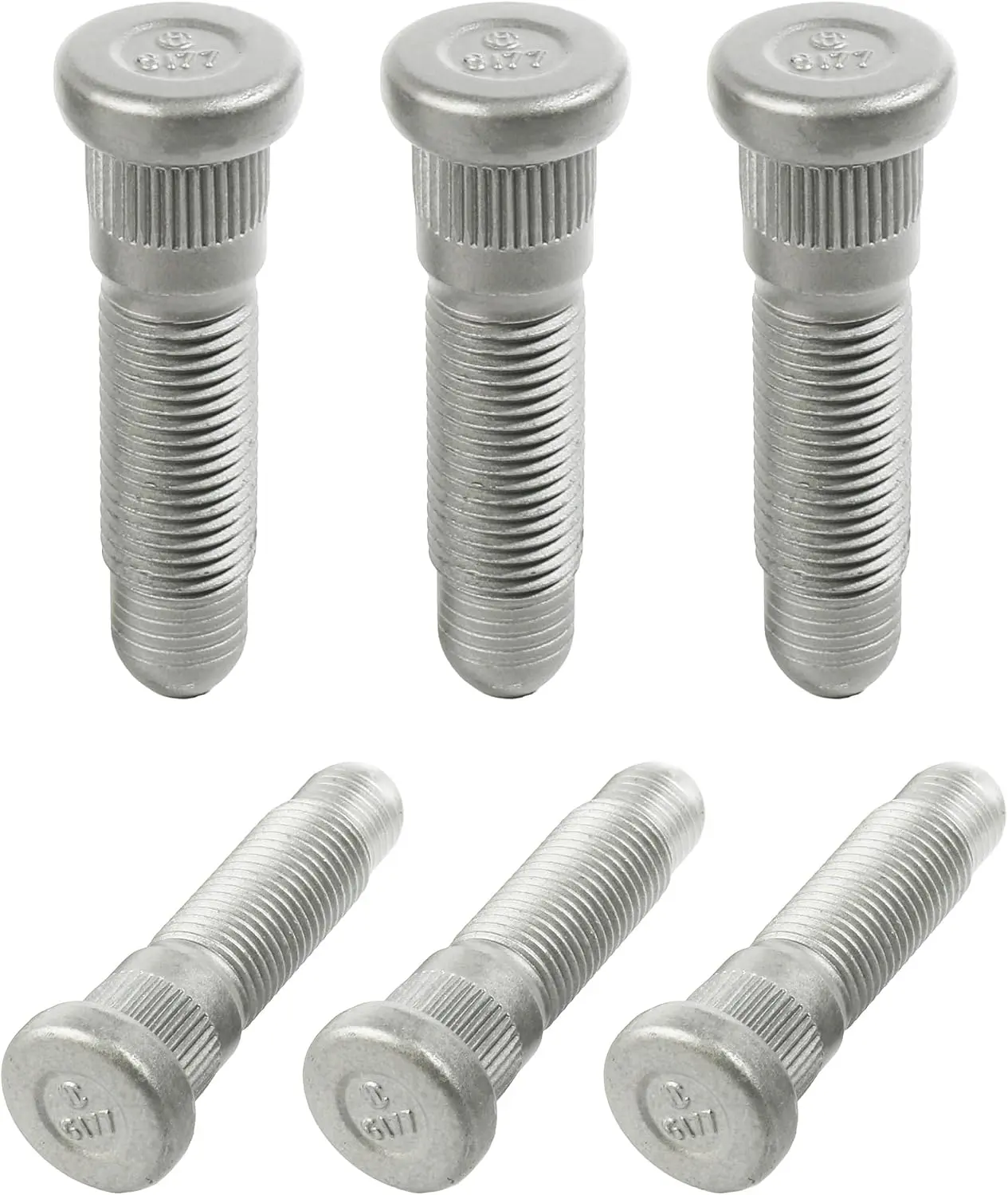 6PCS Wheel Studs,M14 x 1.50 & 31mm Long Lug Studs Serrated Wheel Stud,Wheel Stud Replacement,Car Accessories Serrated Wheel Studs Lug Stud,Compatible with Select Models