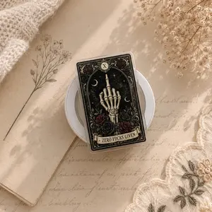 Zero Given Tarot MagSafe Phone Grip Skeleton Hand Gothic Witchy Aesthetic Magnetic Phone Holder, Dark Academia Goth Gift Kindle Holder