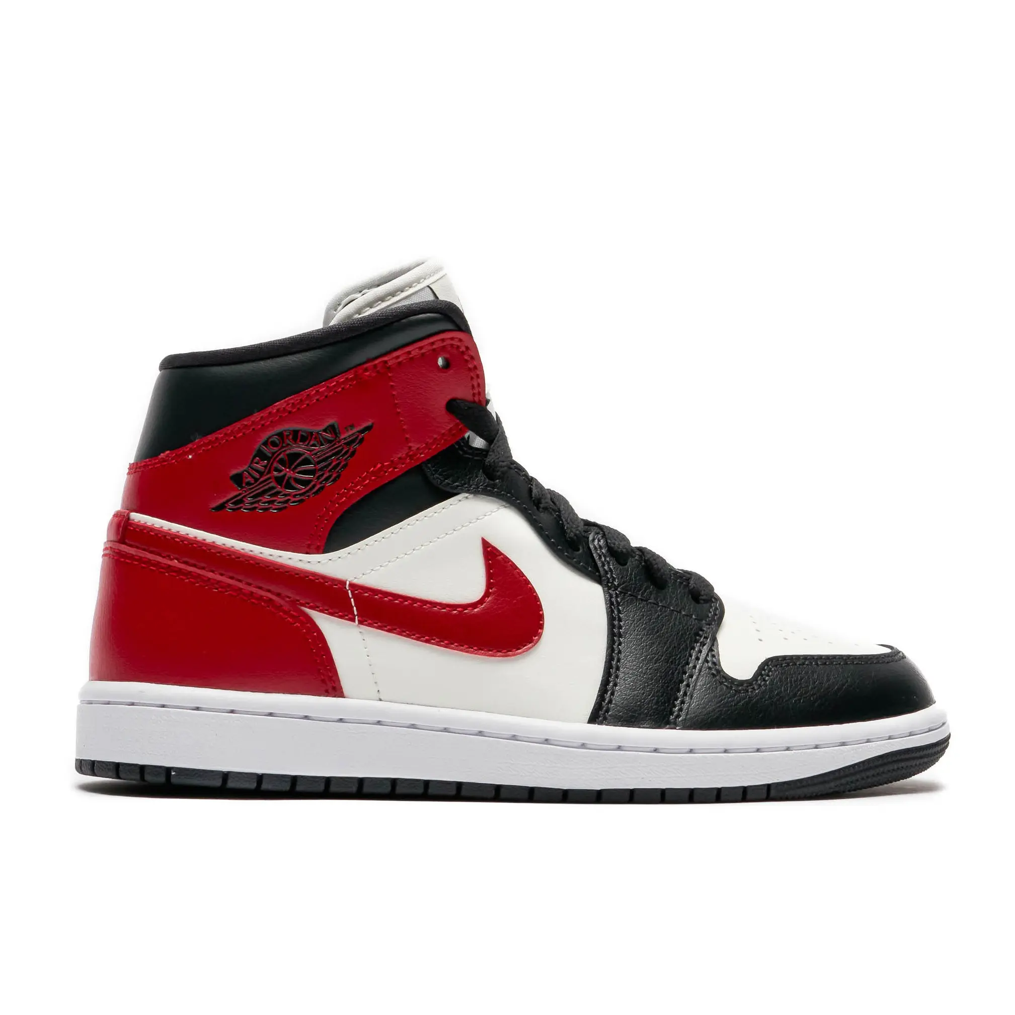 Nike Air Jordan 1 Mid Gym Red Off Noir BQ6472-160 Women's Fashion Sneaker New