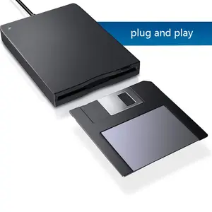Portable USB 3.5 inch floppy disk external floppy drive, dual interf (USB+Type-C) and 1.44MB disk drive, compatible with laps and desks, simple connection for data transfer and storage, portable storage drive