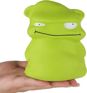 4.7 inches Squishies Toy Green Small Monster Squishys Animals,Slow Rising Funny Squeeze Stress Toy Ball for Kids,Halloween Special Birthday Squishys Collection Party Décor