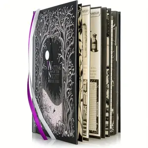 Gothic Style Planner, Weekly Planner, Notebook Planner, 1/2pcs 150 Pages Reading Diary, Lay-flat Binding Planner, Personal Planning Product for Home School Office