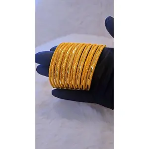 Gold plated bangles