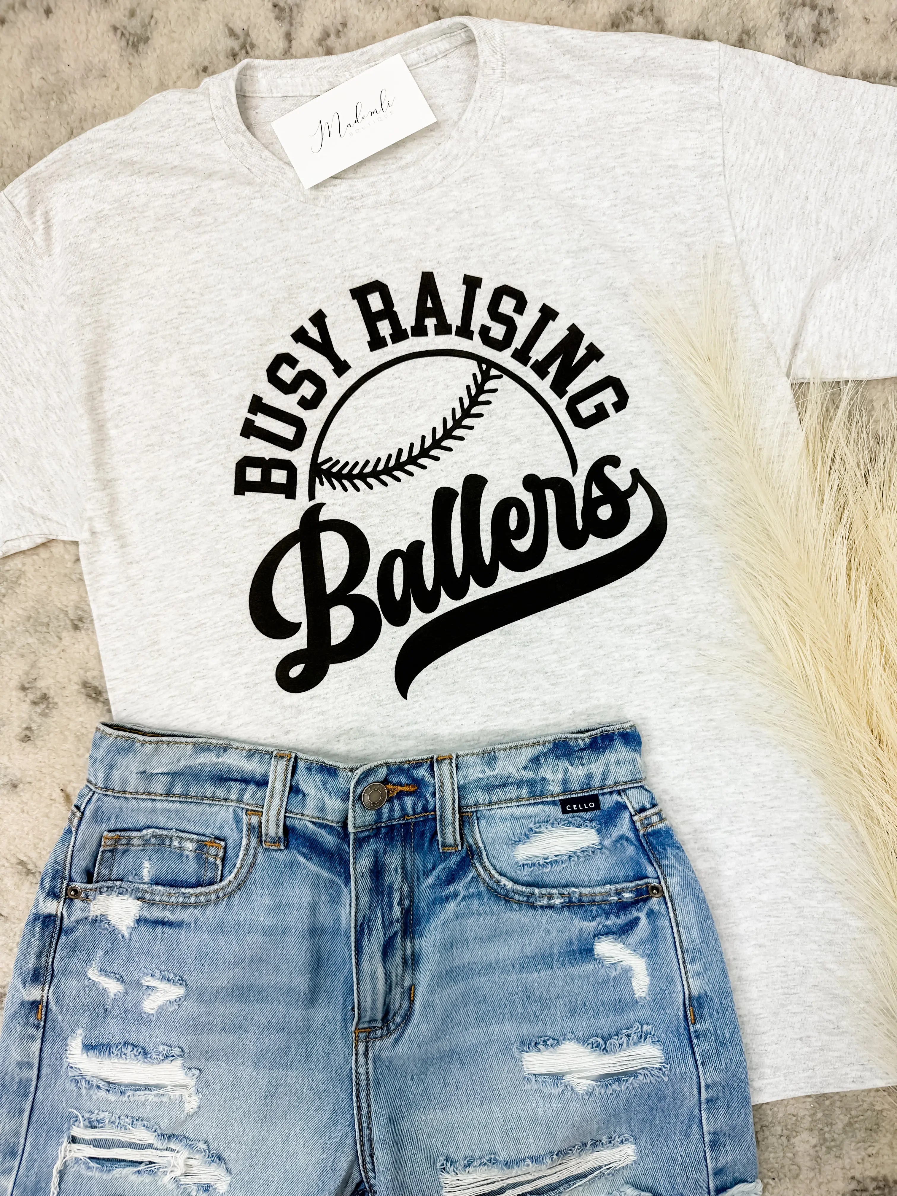 Busy Raising Ballers Graphic Tee