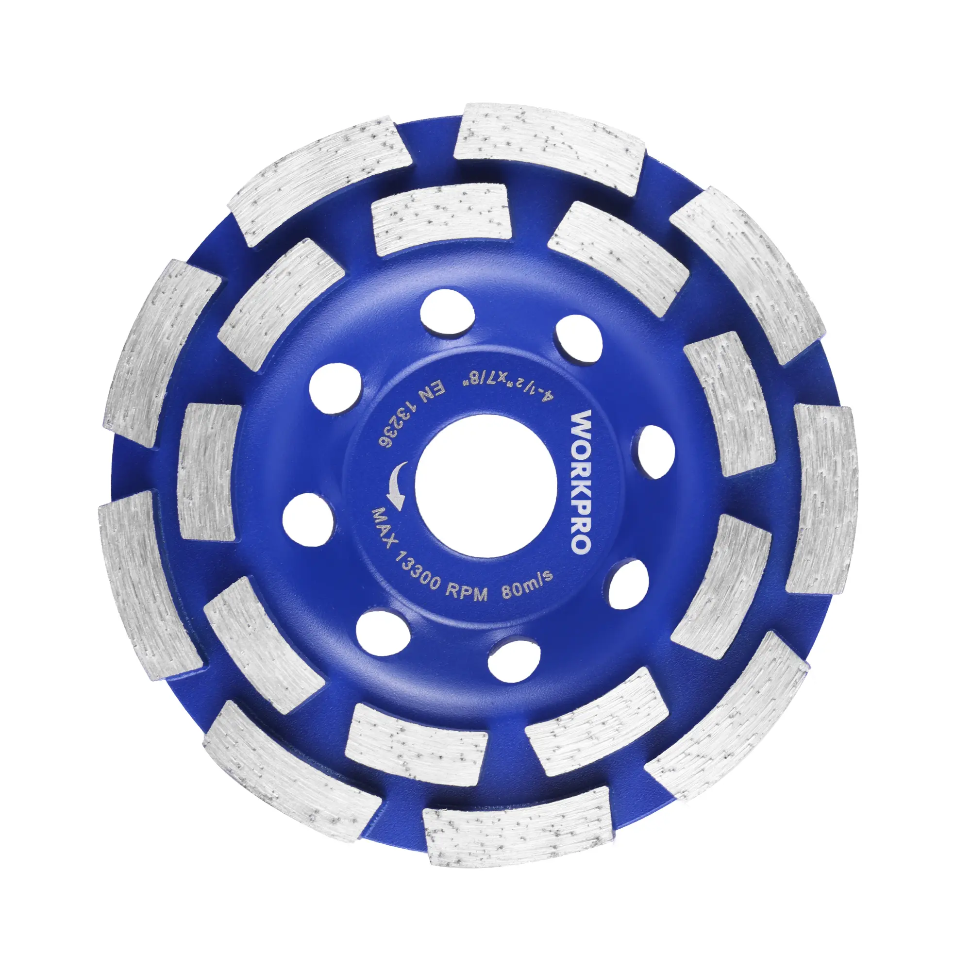 #Summersales WORKPRO 4.5" Diamond Concrete Grinding Wheel, Double Row Cup Wheel | Fast Grinding, Segments, Surface Leveling, Coating Removal, Fits Most Angle Grinders