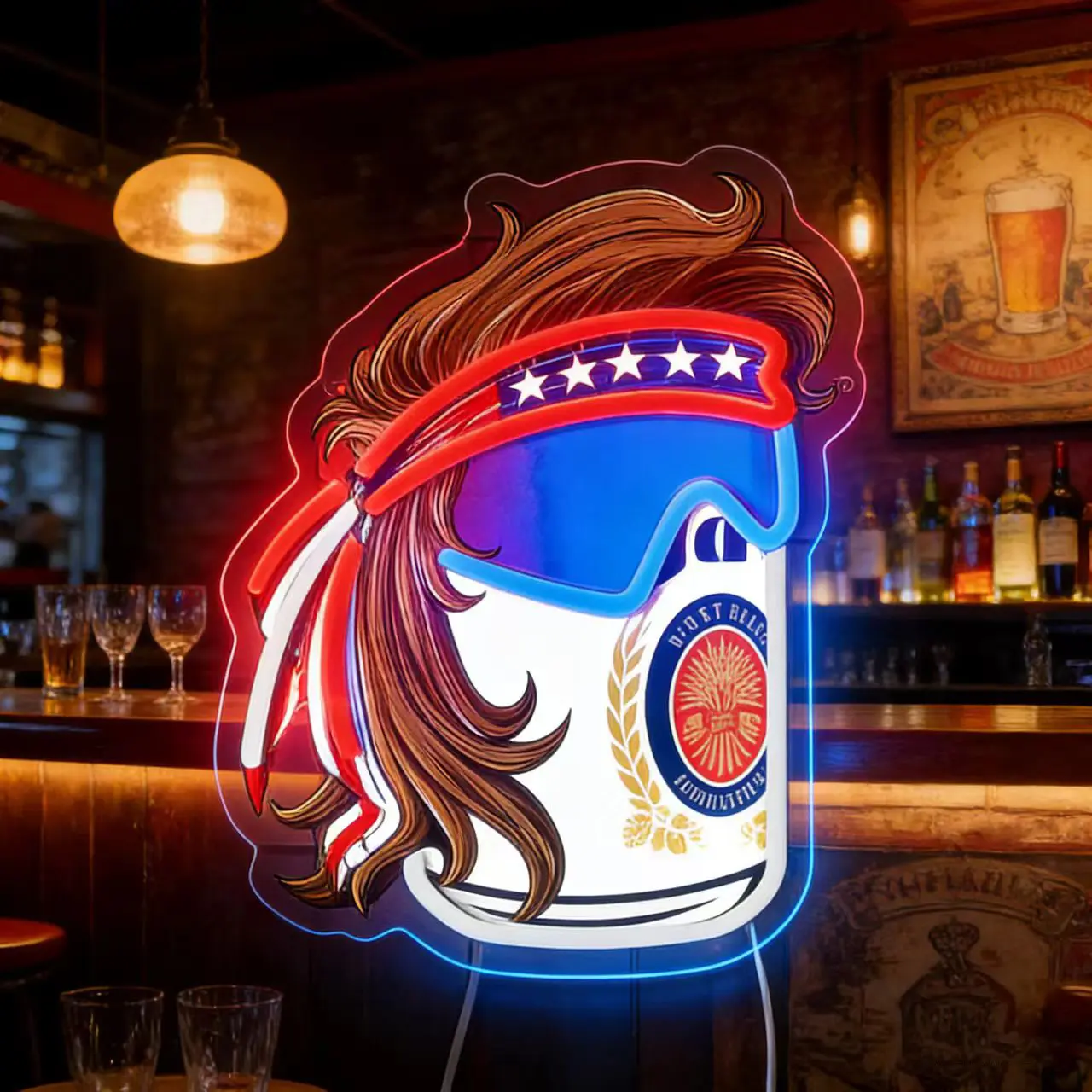 Mullet Miller Lit Led Neon Sign for Wall Decor, Neon Lights for Bedroom Led Signs Suitable for Man Cave Bar Pub Restaurant Christmas Birthday Party Gift Led Art Wall