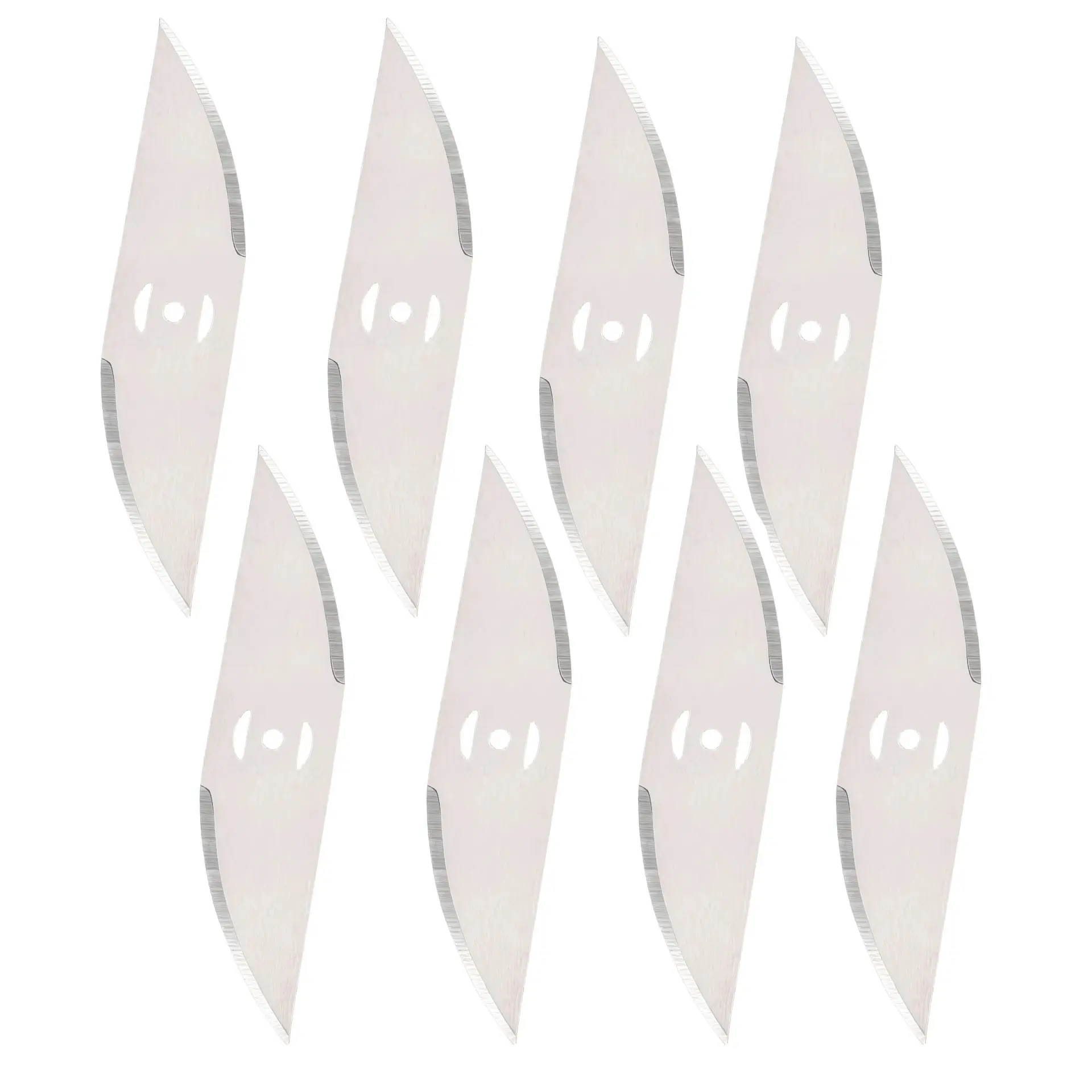 8-Piece Metal Lawn Weed Trimmer Blade Replacement Set, Lawn Mower Blades, Universal Multi-Function Saw Blades, Compatible with Most Wireless String Trimmers