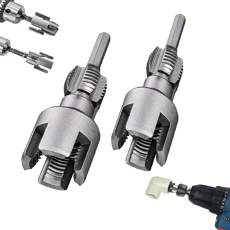 New Design 2-in-1 Pipe Threading Tool for 1/2" (DN15) & 3/4"(DN20)  Pipes sizes and is intended for use with electric drills, Electric Drill Compatible, Viral Home Repair Tool Gift for  Father's Day - Greenish room decor giant jumbo Summer vibies
