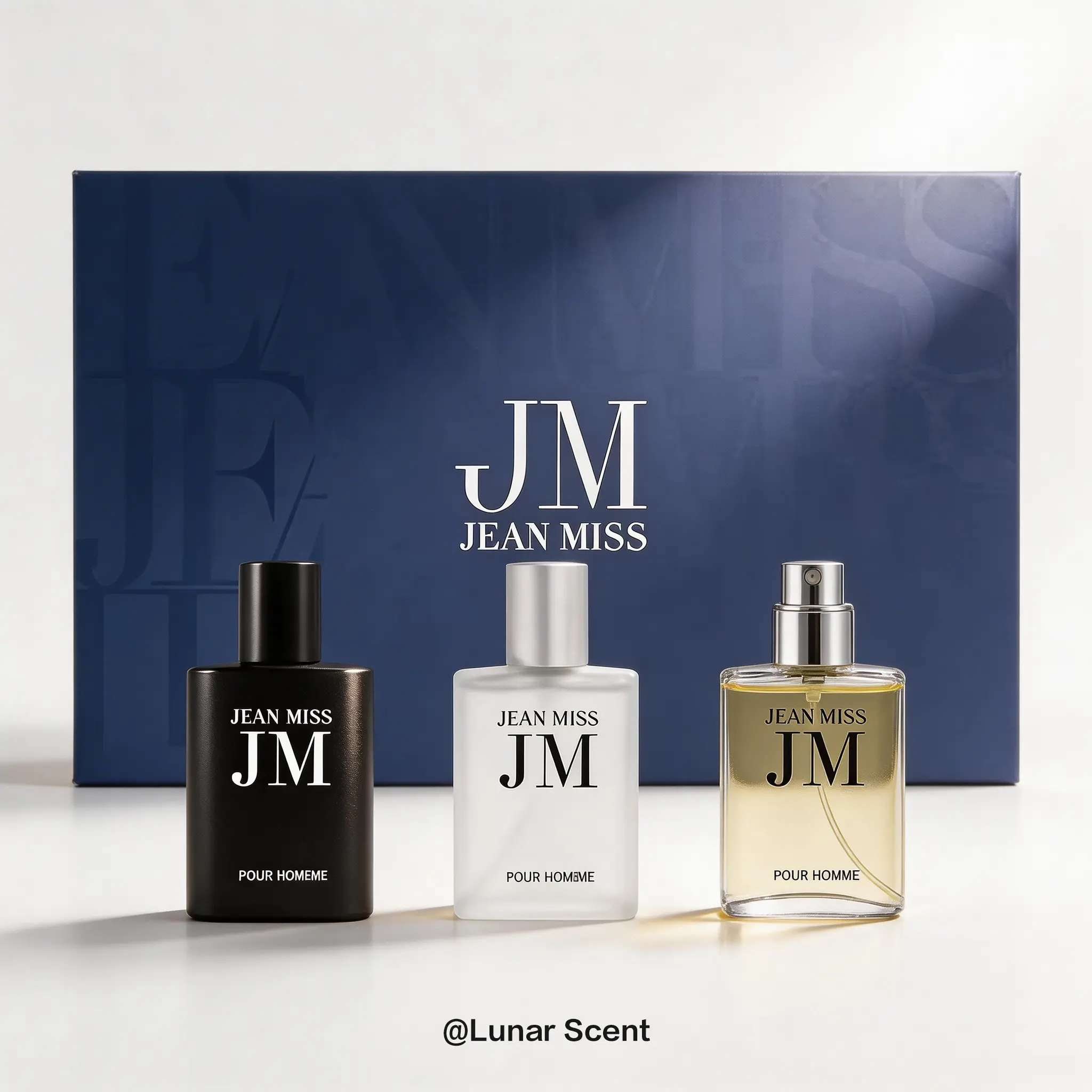 JEAN MISS Charming Tune & Sentimental Mood Collection Men's Fragrance Sets - 3x30ML Eau de Parfum, Luxury-Inspired Modern Perfume Sets, Classic(Aromatic)-Mellow(Aquatic)-Collection(Spicy) Woody Scents, Long-Lasting Daily Wear, Luxury-Inspired Fragrance Se