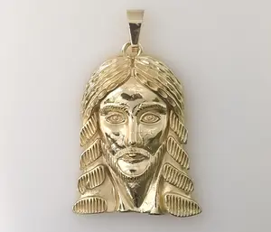 Plated Large Jesus Pendant