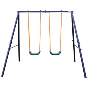 Black Friday Deal Two Station Swing Set for Children, Toddler Swings for Outside,Baby Swing for Outdoor, Swing Sets for Backyard,Toddler Swing Set,Kids Outdoor Swing Set Gift for Christmas Day Birthday