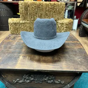 Cuernos Chuecos 10x Vakera GRIZZLY felt hat - brick crown and wide brim