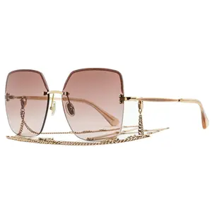 Jimmy Choo Square Sunglasses Tavi/N/S DDB3X Gold Copper 60mm